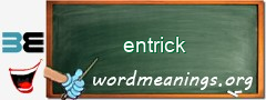 WordMeaning blackboard for entrick